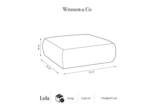 Tumba Windsor & Co Lola, valge price and information | Kott-toolid, tumbad, järid | hansapost.ee