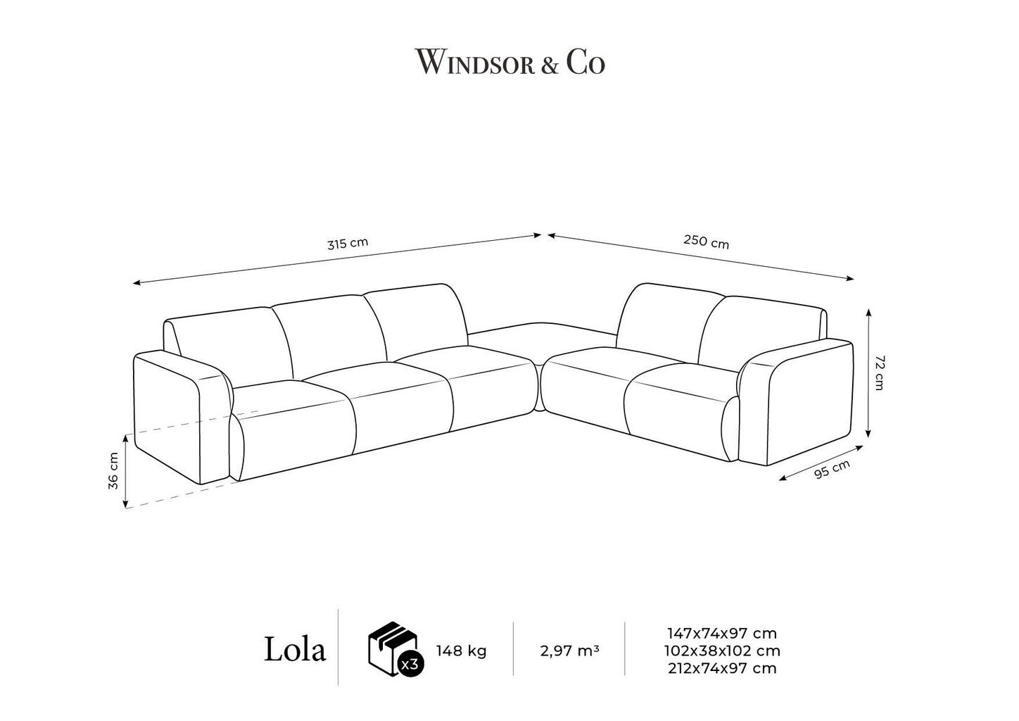 Diivan Windsor & Co Lola, beeži värvi hind ja info | Diivanvoodid ja diivanid | hansapost.ee