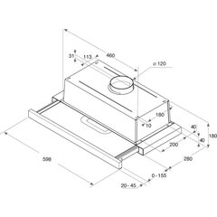 Whirlpool AKR 749/1 X цена и информация | Вытяжки на кухню | hansapost.ee