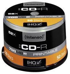 Пластинки Intenso CD-R 80 / 700MB1x50 цена и информация | Виниловые пластинки, CD, DVD | hansapost.ee