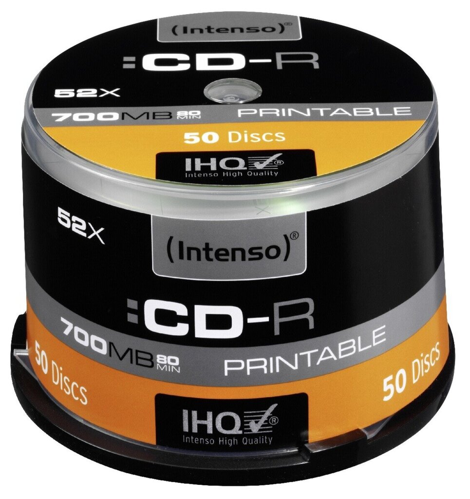 Intenso CD-R 80 / 700MB1x50 hind ja info | Vinüülplaadid, CD, DVD | hansapost.ee