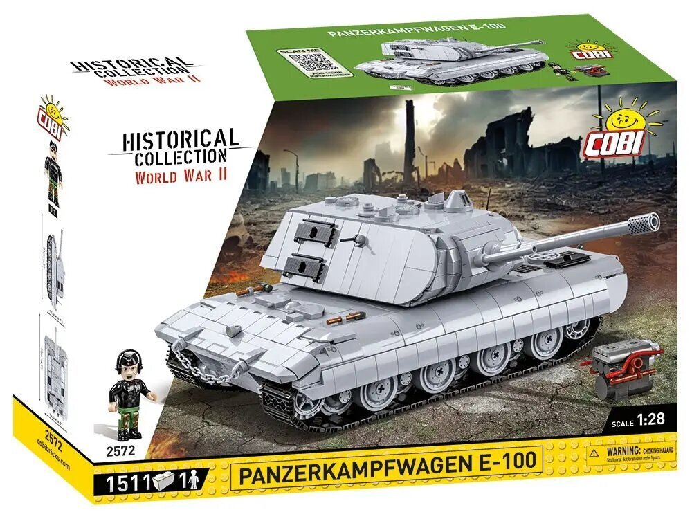 Mudelkomplekt COBI Plastkonstruktorid Panzerkampfwagen E-100, 1/28, 2572 hind ja info | Klotsid ja konstruktorid | hansapost.ee