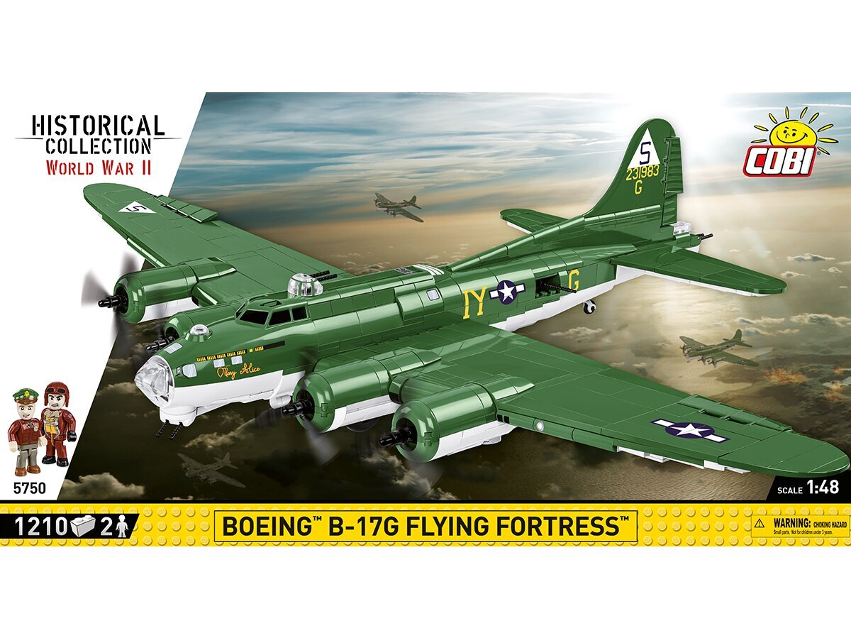 Mudelkomplekt Cobi Plastkonstruktorid Boeing B-17G Flying Fortress, 1/48, 5750 цена и информация | Klotsid ja konstruktorid | hansapost.ee