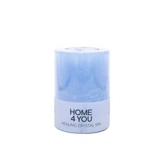Свеча HEALING CRYSTAL SPA, D6.8xH9.5 cм, синяя (аромат - океан) цена и информация | Подсвечники, свечи | hansapost.ee