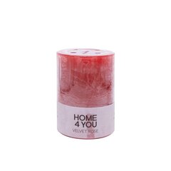 Свеча VELVET ROSE D6.8xH9.5 cм, красная (аромат - роза) цена и информация | Подсвечники, свечи | hansapost.ee