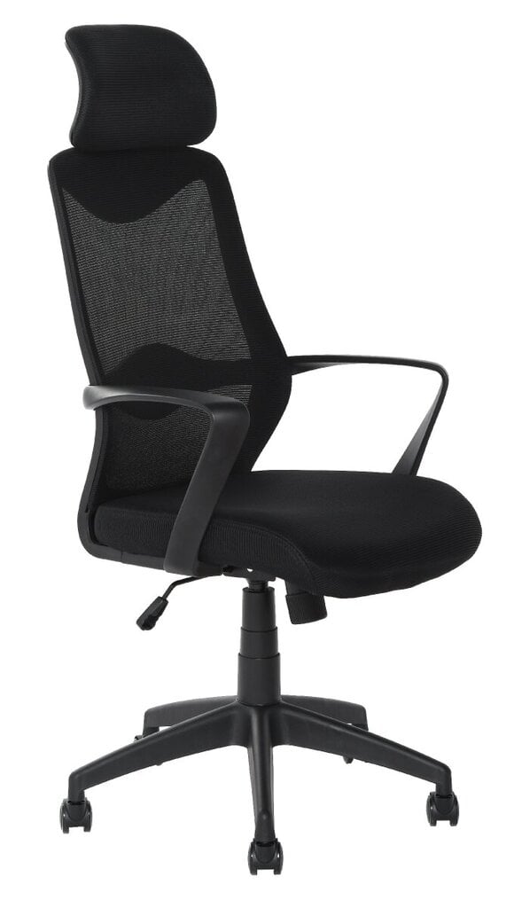 Black swivel swivel office armchair цена и информация | Kontoritoolid | hansapost.ee
