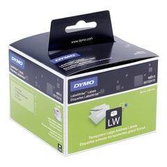 Этикетки Dymo 36 x 89 мм / прозрачные (99013 / S0722410) цена и информация | Аксессуары для принтера | hansapost.ee