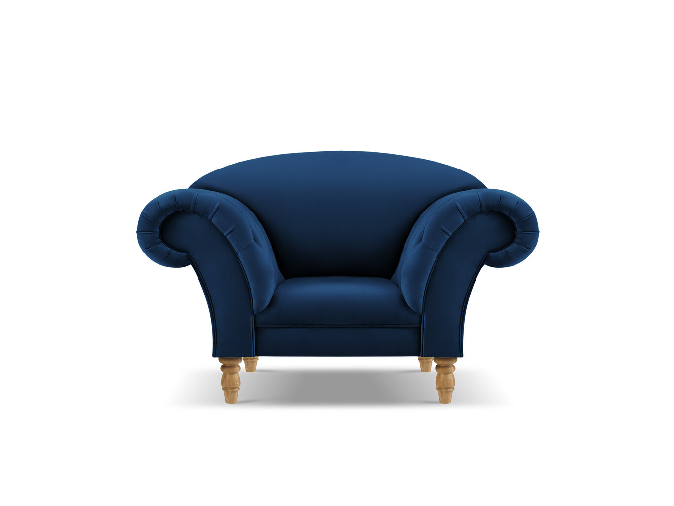 Fotelis Windsor & Co Juno, 132x96x91 cm, sinine/kuldne hind ja info | Tugitoolid | hansapost.ee