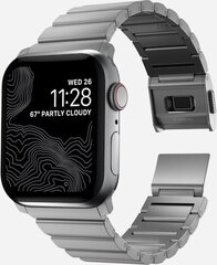 Kellarihm Nomad Titanium Band Apple Watch 42/44/45mm, hõbedane hind ja info | Nomad Mobiiltelefonid, fotokaamerad, nutiseadmed | hansapost.ee