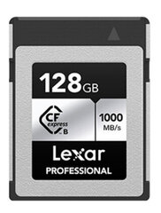 Lexar карта памяти CFexpress 128GB Professional Type B Silver цена и информация | Карты памяти для фотоаппаратов, камер | hansapost.ee