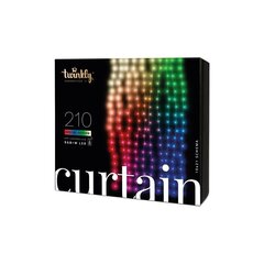 Интеллектуальные светодиодные светильники TWINKLY Curtain 210 (TWW210SPP-TEU) 210 LED RGB+W 2,1 м цена и информация | гирлянда, 10 вел 4 см | hansapost.ee