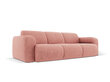 Kolmekohaline diivan Windsor & Co Lola, 235x95x72 cm, roosa цена и информация | Diivanvoodid ja diivanid | hansapost.ee