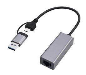Gembird A-USB3AC-LAN-01 цена и информация | Адаптеры, USB-разветвители | hansapost.ee