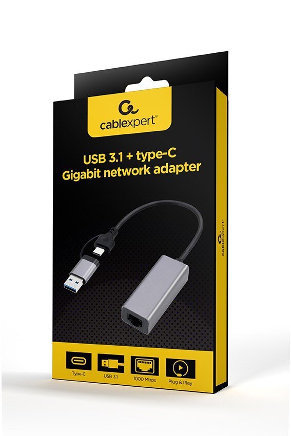 Gembird A-USB3AC-LAN-01 hind ja info | USB adapterid ja jagajad | hansapost.ee