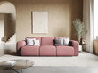 Kolmekohaline diivan Windsor & Co Lola, 235x95x72 cm, roosa hind ja info | Diivanvoodid ja diivanid | hansapost.ee