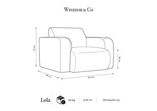 Tugitool Windsor & Co Lola, roosa hind ja info | Tugitoolid | hansapost.ee