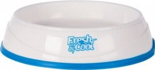 Миска Trixie Cool Fresh, 1 л, 20 см, белый/синий цвет цена и информация | Миски, ящики для корма | hansapost.ee