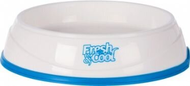 Kauss Trixie Cool Fresh, 1 l, 20 cm, valge/sinine цена и информация | Söögi- ja jooginõud loomadele | hansapost.ee