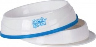 Kauss Trixie Cool Fresh, 1 l, 20 cm, valge/sinine hind ja info | Söögi- ja jooginõud loomadele | hansapost.ee