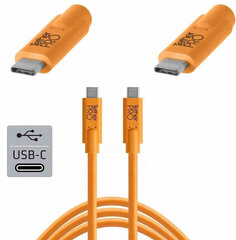 Tether Tools Pro кабель USB-C - USB-C 4,6 м, оранжевый цена и информация | Tether Tools Мобильные телефоны, Фото и Видео | hansapost.ee