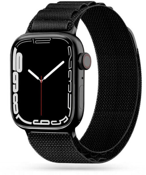 Kellarihm Tech-Protect Nylon Pro Apple Watch 42/44/45/49mm Black, must цена и информация | Nutikellade aksessuaarid ja tarvikud | hansapost.ee