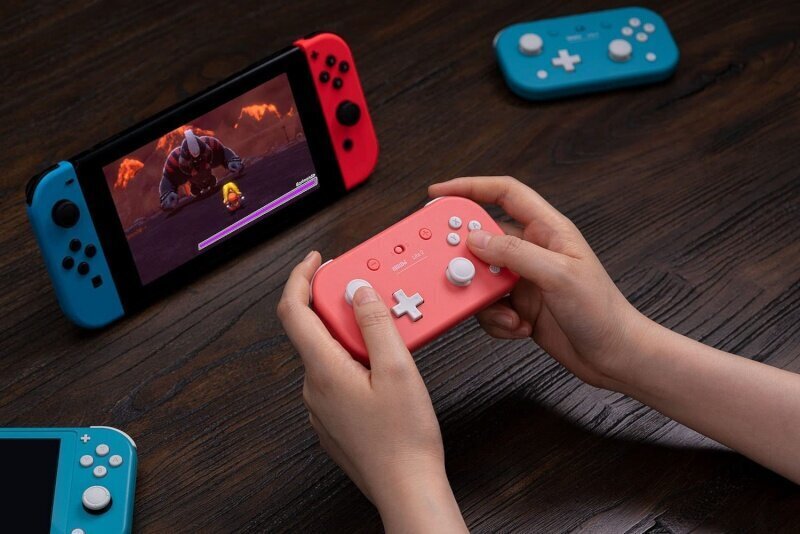 Mängupult 8bitdo RET00299 Lite 2 Bluetooth Gamepad for Switch, Switch Lite and Android, roosa hind ja info | Mängupuldid | hansapost.ee