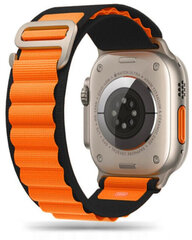Tech-Protect watch strap Nylon Pro Apple Watch 42/44/45/49mm, black/orange цена и информация | Аксессуары для смарт-часов и браслетов | hansapost.ee