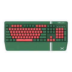 Игровая клавиатура Deluxe KM17DB (зелено-красная) цена и информация | Delux Внешние аксессуары для компьютеров | hansapost.ee