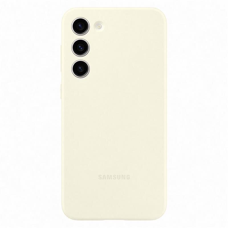 Telefoniümbris Samsung Galaxy S23+, Silicone Cover, beige - Case hind ja info | Telefonide kaitsekaaned ja -ümbrised | hansapost.ee
