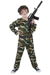 Карнавальный костюм Солдат, зеленый цена и информация | Костюмы и маски | hansapost.ee