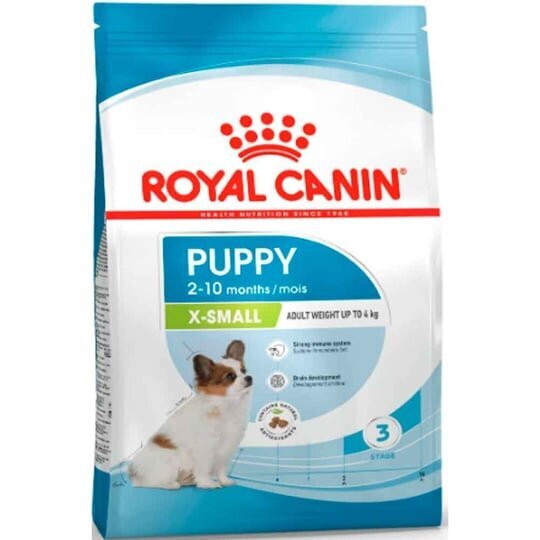 Royal Canin X-Small väikest tõugu noortele kutsikatele, 3 kg hind ja info | Koerte kuivtoit ja krõbinad | hansapost.ee