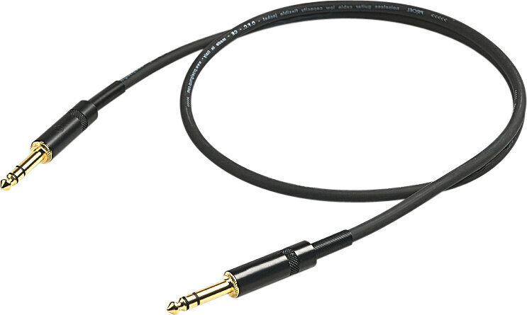 Helikaabel Proel 6,3mm stereo Male 6,3mm stereo Male, 2m, must цена и информация | Mobiiltelefonide kaablid | hansapost.ee