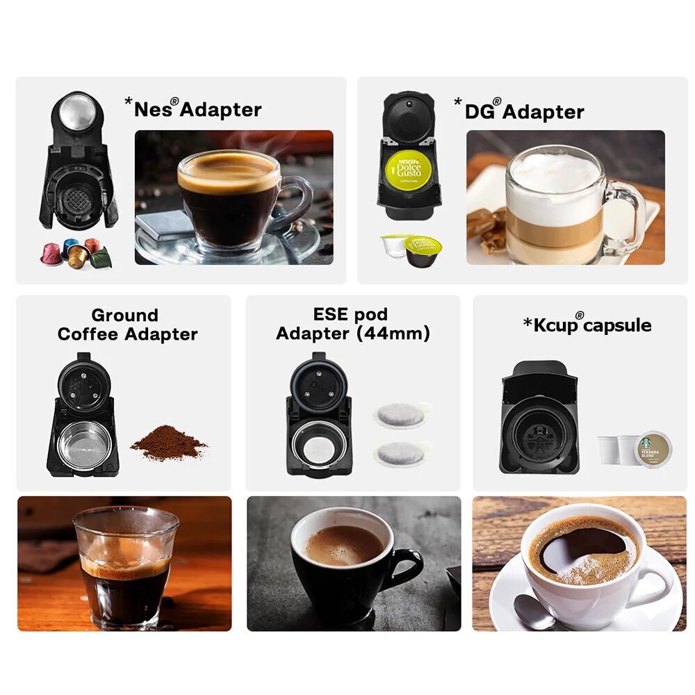 HiBrew H3A 4-in-1 hind ja info | Kohvimasinad ja espressomasinad | hansapost.ee