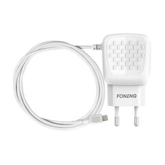 Charger Foneng EU25 USB-A 2-Port Charger 2.4A (white) цена и информация | Зарядные устройства для телефонов | hansapost.ee