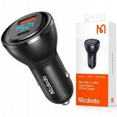 Mcdodo autolaadija, USB/ USB-C, PD 95W LCD CC-5670 hind ja info | Auto elektritarvikud | hansapost.ee