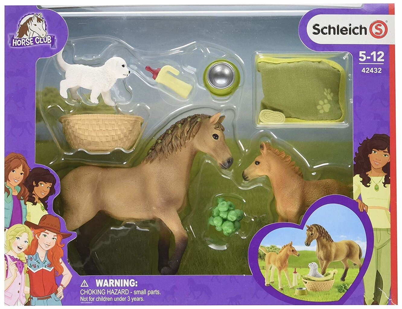 Nukukomplekt "Hobused ja kutsikas" Schleich Horse Club hind ja info | Mänguasjad poistele | hansapost.ee