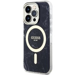 Guess Marble MagSafe - Etui iPhone 14 Pro Max (Czarny) цена и информация | Чехлы для телефонов | hansapost.ee