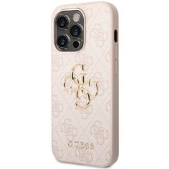 Guess GUHCP15L4GMGPI iPhone 15 Pro 6.1" różowy|pink hardcase 4G Big Metal Logo цена и информация | CG Mobile Мобильные телефоны, Фото и Видео | hansapost.ee