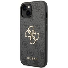 Guess GUHCP15S4GMGGR iPhone 15 6.1" szary|grey hardcase 4G Big Metal Logo цена и информация | Чехлы для телефонов | hansapost.ee