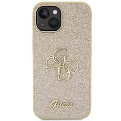 Guess GUHCP15SHG4SGD iPhone 15 6.1" złoty|gold hardcase Glitter Script Big 4G цена и информация | CG Mobile Телефоны и аксессуары | hansapost.ee