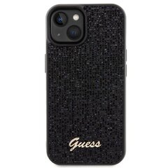 Guess GUHCP15SPMSDGSK iPhone 15 6.1" czarny|black hardcase Disco Metal Script цена и информация | CG Mobile Телефоны и аксессуары | hansapost.ee