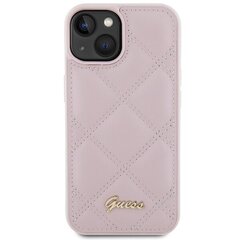 Guess GUHCP15SPSQSQSP iPhone 15 6.1" różowy|pink hardcase Quilted Metal Logo цена и информация | CG Mobile Мобильные телефоны, Фото и Видео | hansapost.ee