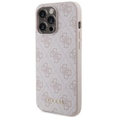 Guess GUHCP15XG4GFPI iPhone 15 Pro Max 6.7" różowy|pink hard case 4G Metal Gold Logo цена и информация | CG Mobile Телефоны и аксессуары | hansapost.ee