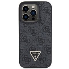 Guess GUHCP15XP4TDPK iPhone 15 Pro Max 6.7" czarny|black hardcase Leather 4G Diamond Triangle цена и информация | Чехлы для телефонов | hansapost.ee