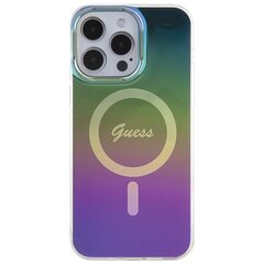 Guess GUHMP15LHITSK iPhone 15 Pro 6.1" wielokolorowy|rainbow hardcase IML Iridescent MagSafe цена и информация | Чехлы для телефонов | hansapost.ee
