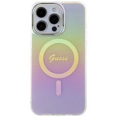 Guess GUHMP15LHITSP iPhone 15 Pro 6.1" różowy|pink hardcase IML Iridescent MagSafe цена и информация | Чехлы для телефонов | hansapost.ee