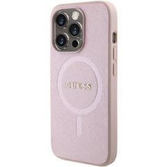 Guess GUHMP15XPSAHMCP iPhone 15 Pro Max 6.7" różowy|pink hardcase Saffiano MagSafe цена и информация | Чехлы для телефонов | hansapost.ee