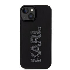 Karl Lagerfeld KLHCP15S3DMBKCK iPhone 15 6.1" czarny|black hardcase 3D Rubber Glitter Logo цена и информация | Чехлы для телефонов | hansapost.ee