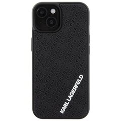 Karl Lagerfeld KLHCP15S3DMKRLK iPhone 15 6.1" czarny|black hardcase 3D Rubber Multi Logo цена и информация | Чехлы для телефонов | hansapost.ee