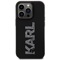 Karl Lagerfeld KLHCP15X3DMBKCK iPhone 15 Pro Max 6.7" czarny|black hardcase 3D Rubber Glitter Logo цена и информация | CG Mobile Телефоны и аксессуары | hansapost.ee